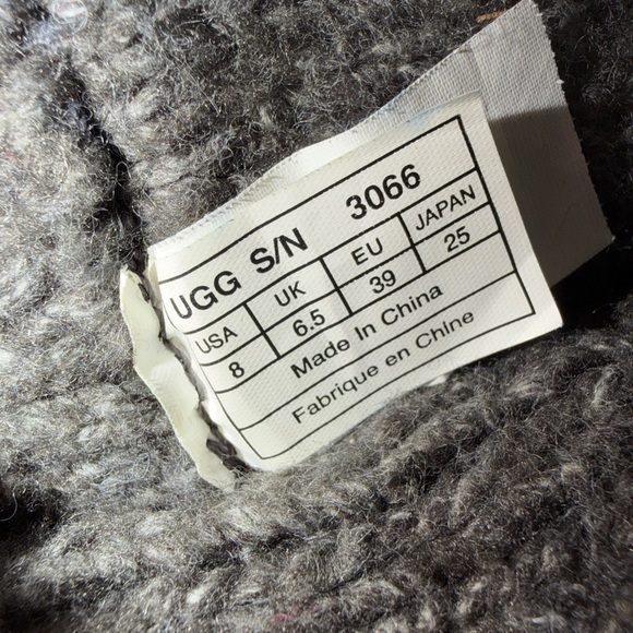 Ugg Lattice Cardy Sweater Boots Size
8 Grey 3066 Button Detail Fold Down - Picture 3 of 9